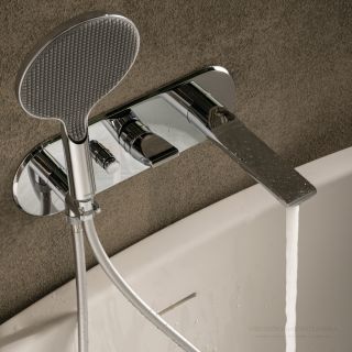 Встраиваемый смеситель для ванны Bossini Apice Z00557.073 чёрный матовый