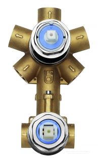 Универсальная скрытая часть Bossini Z00130 на 2-5 выходов для монорычажного смесителя