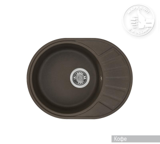 Мойка кухонная Акватон Чезана 57 см кофе