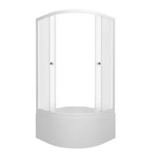 Душевая кабина Triton Вельвет Щ0000065752 90x90 см профиль белый стекло матовое