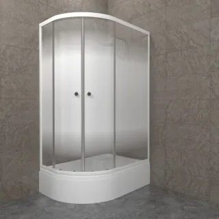 Душевая кабина Triton Коралл-Лайт Щ0000068952 правая 120x80 см профиль белый стекло градиент