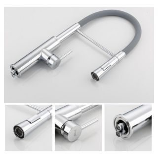 Смеситель для кухни Frap F4452-6 серый хром