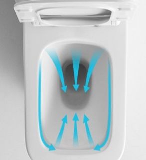 Унитаз CeramaLux 2171 с бачком и сиденьем Микролифт