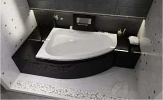 Акриловая ванна Riho Lyra B019001005 R 140х90см белый