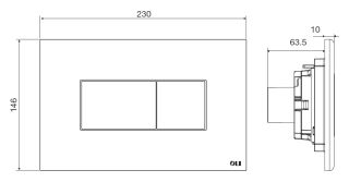 Кнопка смыва пневматическая  KARISMA 641004