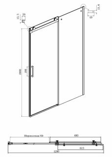 Душевой уголок Ambassador Benefit 19021102HX-100HX 130x100см хром/прозрачное