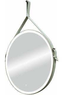 Зеркало с подсветкой Continent Millenium White ЗЛП738 на ремне 65см белый