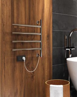 Полотенцесушитель электрический Indigo Стрела STE52-60 52x50 см хром