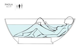 Ванна из искусственного камня Salini Paola S-Sense 101511G 160x77см белый глянцевый