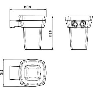 Стакан Paini Lady 89CR041VR хром