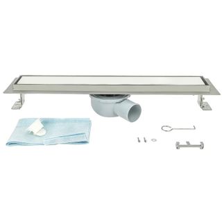 Душевой трап ALMAes Laguna LG100WH 100см белое стекло