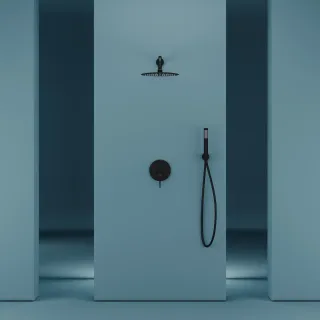 Душевая система Sancos Select SC3003MB чёрный матовый