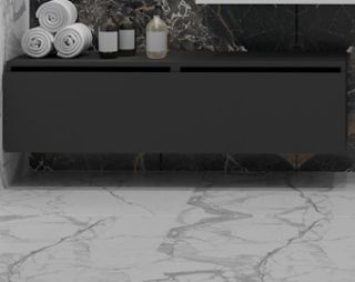 Ящик под столешницу Armadi Art Flat 120см антрацит глянец 897-120-A glossy