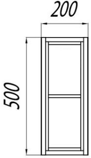 Модуль под столешницу Акватон Брук открытый дуб латте 1A201101BCDL0