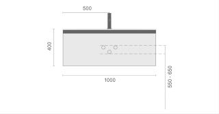 Тумба под раковину Armadi Art Quatro 790-M1-100-A-A 100 см антрацит