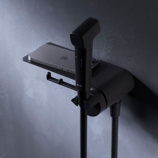 Гигиенический душ со смесителем AM.PM Func F0H8F922 Черный матовый