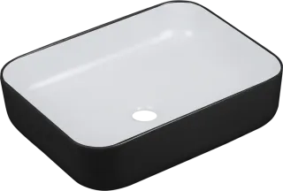 Раковина Milleau Miel MU0084-MB/GW черный белый