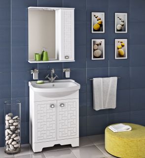 Тумба под раковину Runo  (под умывальник Уют 60) Авила 60 (00000001045)