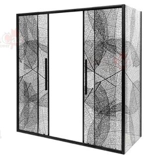 Душевой уголок AvaCan FB2 190-210 + SB100 чёрный