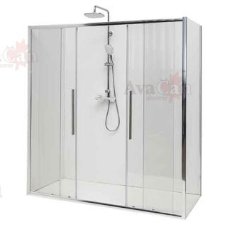 Душевой уголок AvaCan FC2 190-210 + SC80 хром