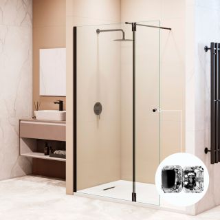 Душевая перегородка RGW WA-054B (WA-010B + Z-072B) 351005493-14 90 см чёрный