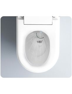 Электронный подвесной унитаз-биде TIMO TЕ-751B белый/черная панель