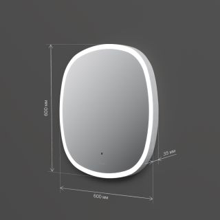 Зеркало Am.Pm Func M8FMOX0601WGS с  LED-подсветкой