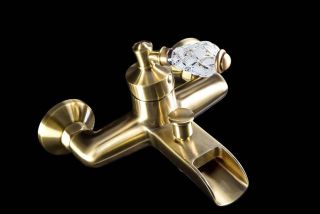 Смеситель для ванны Boheme Vogue Crystal бронза 203-CRST