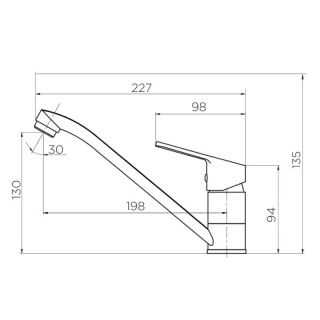 Смеситель для кухни Dorff Norma D1012000