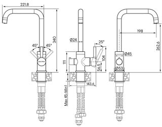 Смеситель для кухни Paulmark Logas Lo213021-328 бежевый