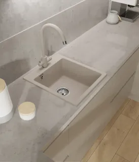 Мойка кухонная GranFest URBAN 242 белый