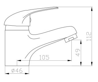 Смеситель для раковины Agger Move A0602100