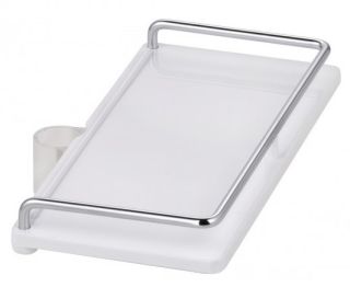 Полка Kludi Cockpit белый/хром 6410110-00