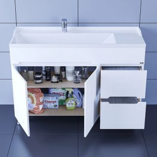 Тумба под раковину СанТа Лондон 224031 120см белый