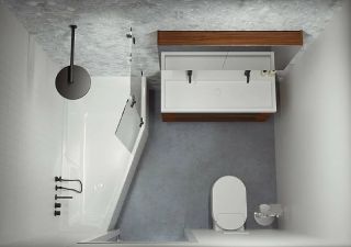 Акриловая ванна Riho Rethink Space B115001005 R 180х110см белый