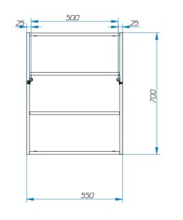 Зеркало-шкаф Эстет Monaco ФР-00002153 60см белый