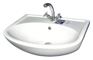 Мебельная раковина Rosa Уют 55 см белый