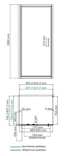 Душевой уголок Wasserkraft Salm 27I20 90x80