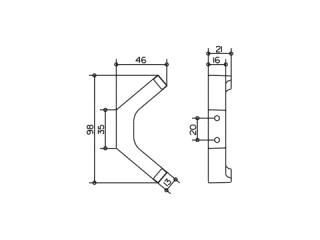 Крючок для полотенца Keuco Edition  11115130000 хром черный шлифованный