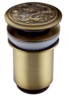 Донный клапан Zorg Antic AZR 1 SL с переливом матовое серебро