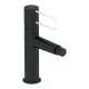 Смеситель для биде Jacob Delafon Odeon Rive Gauche E21033-BL-00 чёрный ручка белая