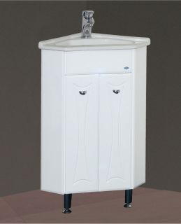 Напольная тумба под раковину Misty Лотос угловая 40см белый