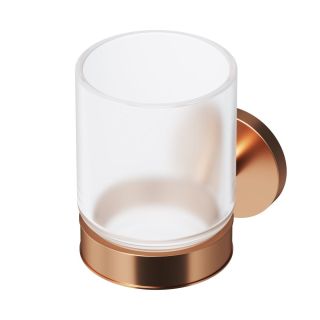 Стеклянный стакан с настенным держателем AM.PM X-Joy A85A34344 розовое золото