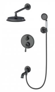 Душевой комплект Wonzon & Woghand Steam WW-88939008-BGM тёмный графит