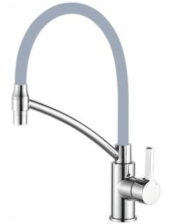 Смеситель для кухни Haiba HB73643-3 хром/серый