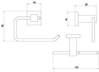 Держатель для туалетной бумаги Timo Selene хром 10041/00