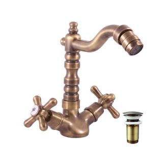 Смеситель для биде Rav Slezak Morava Retro MK121.5/9SM бронза