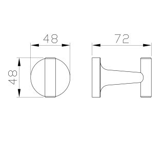 Крючок для ванной Wonzon & Woghand Simple WW-6515 хром
