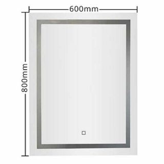 Зеркало с подсветкой Gappo G601 60 см сенсорный выключатель