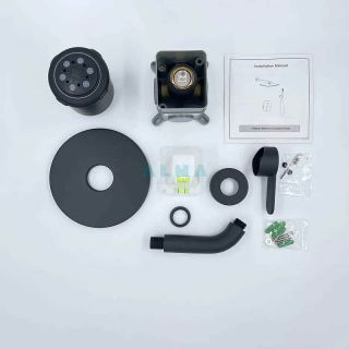 Душевой комплект ALMAes Bartin TVZ-0895 чёрный матовый